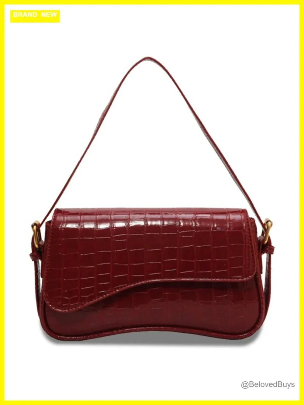Faux Leather Y2K Shoulder Bag Crossbody Purse for Women